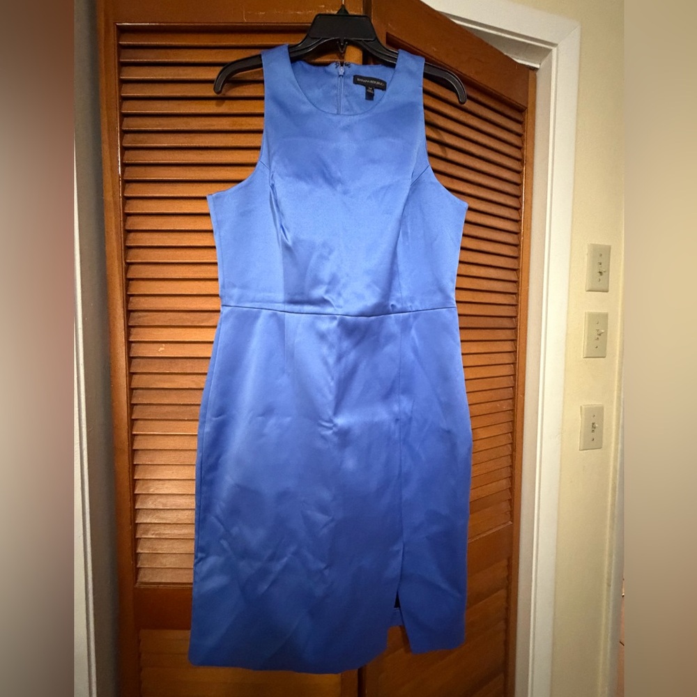 Banana Republic Vibrant Blue Sleeveless Midi Dress, New without tags, Size 14